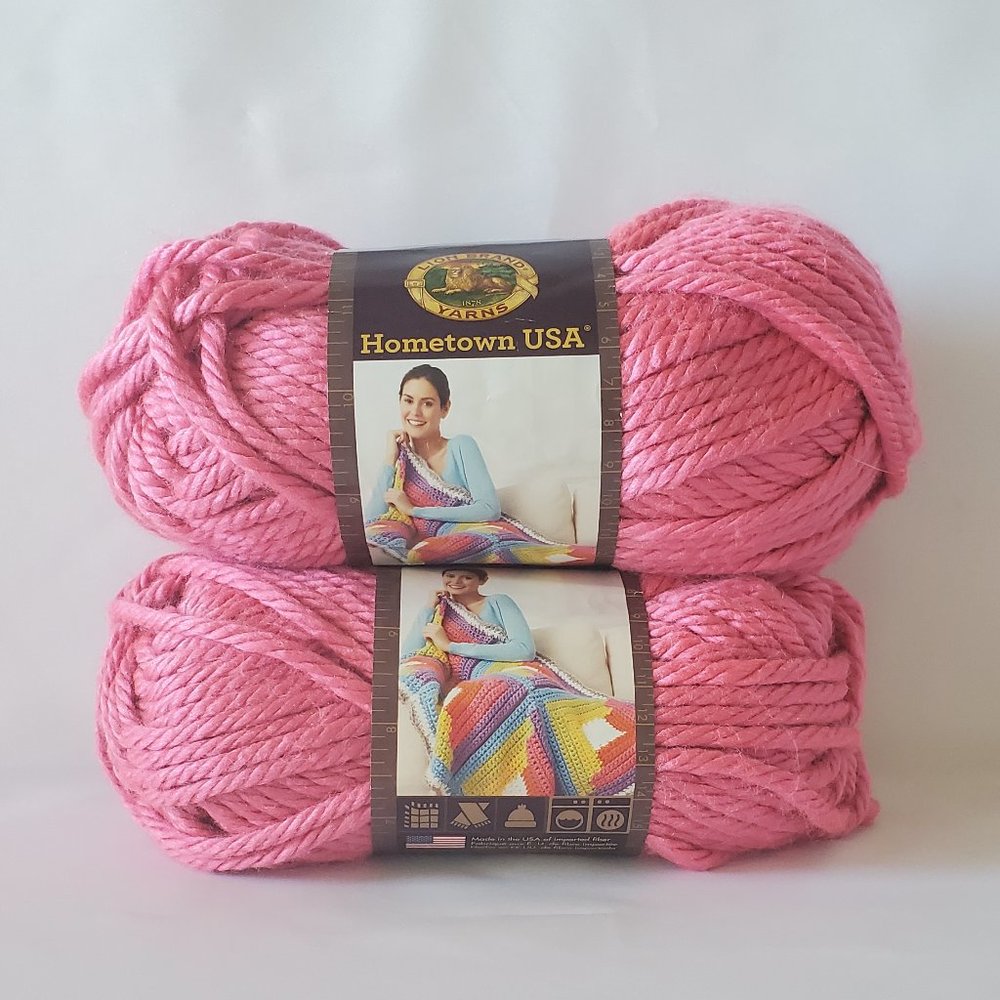 Lion Brand Hometown USA Yarn Pink